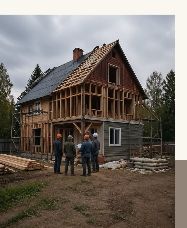 Реконструкция дачного дома в Кизляре под ключ с проектом