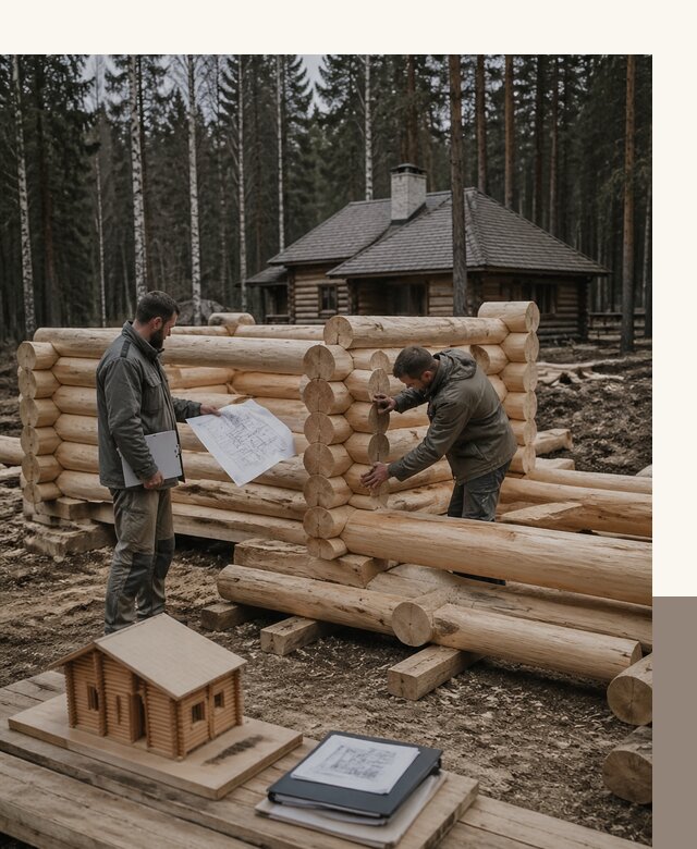 Проектирование и строительство домов из бревна в Кизляре